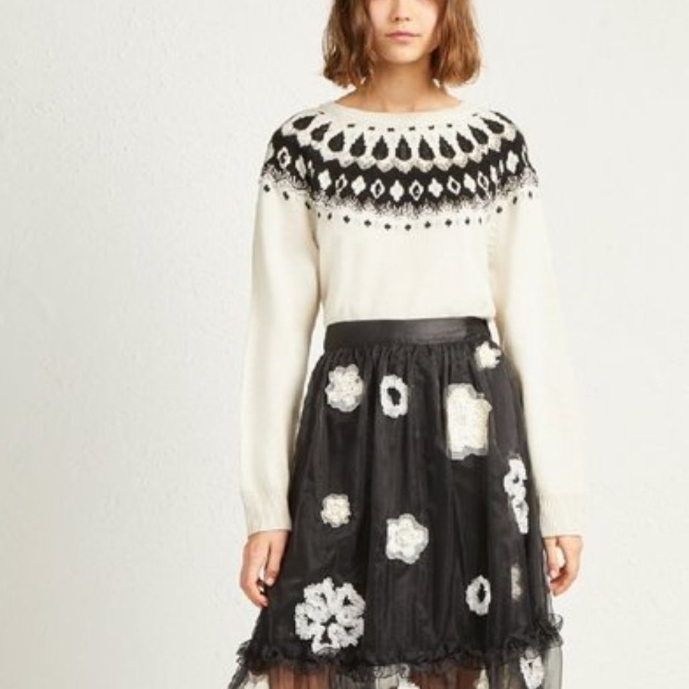 French Connection Vera Fairisle Embellished Jumper